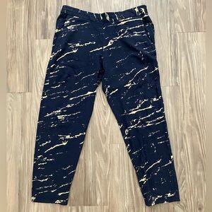 GAP Navy and Gold Track Pants viscose